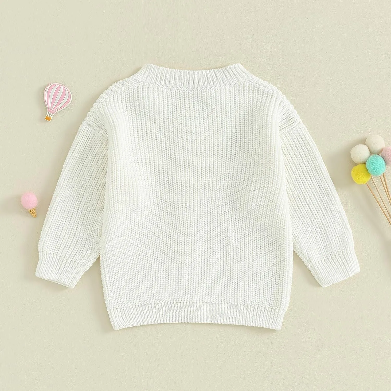 Newborn Baby Girl Boy Cute Long Sleeve Button Up Cardigan Toddler Knit Sweater Infant Fall Winter Clothes