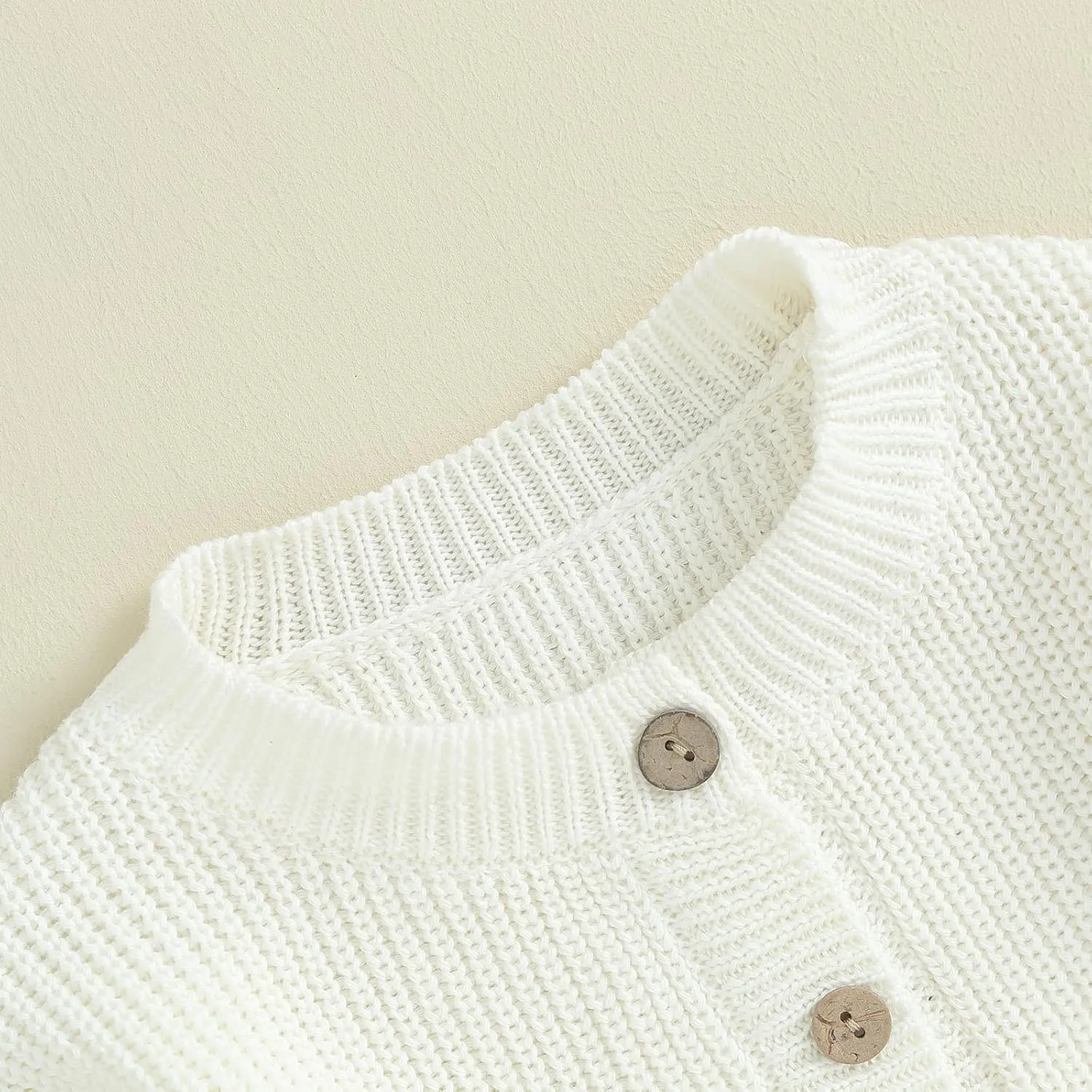 Newborn Baby Girl Boy Cute Long Sleeve Button Up Cardigan Toddler Knit Sweater Infant Fall Winter Clothes