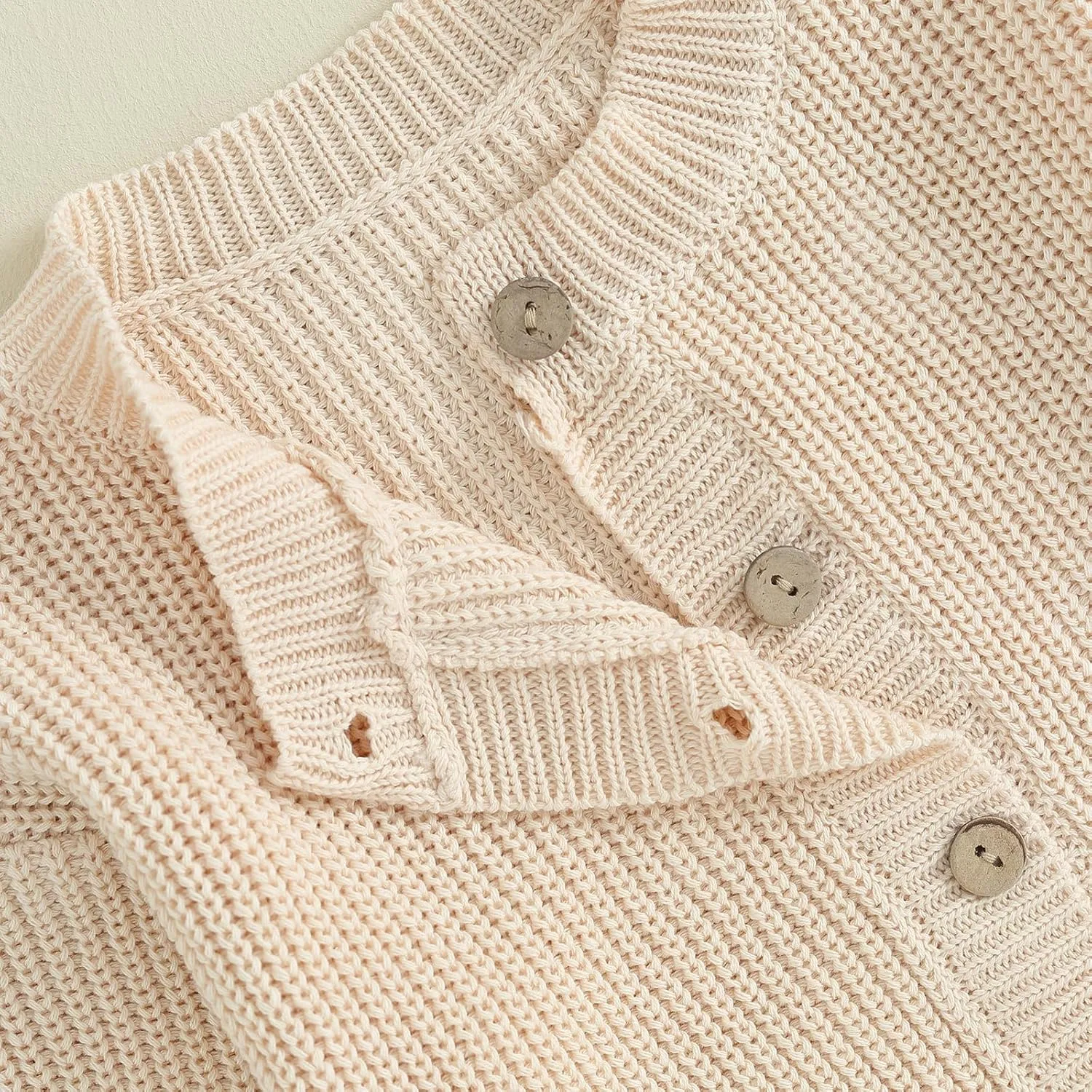 Newborn Baby Girl Boy Cute Long Sleeve Button Up Cardigan Toddler Knit Sweater Infant Fall Winter Clothes