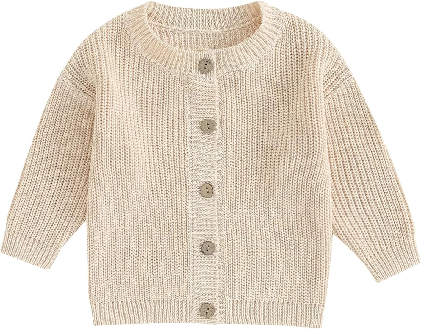 Newborn Baby Girl Boy Cute Long Sleeve Button Up Cardigan Toddler Knit Sweater Infant Fall Winter Clothes