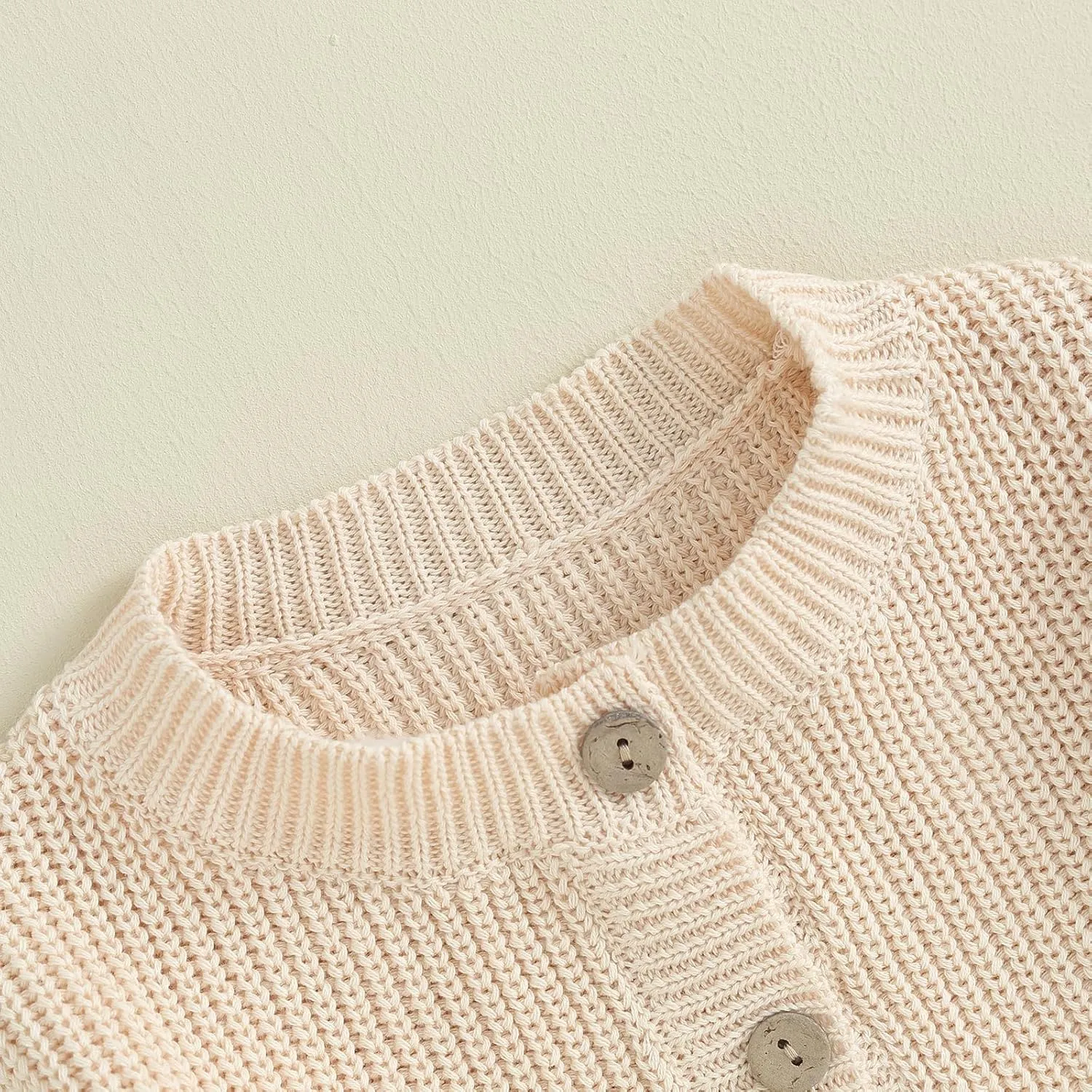Newborn Baby Girl Boy Cute Long Sleeve Button Up Cardigan Toddler Knit Sweater Infant Fall Winter Clothes