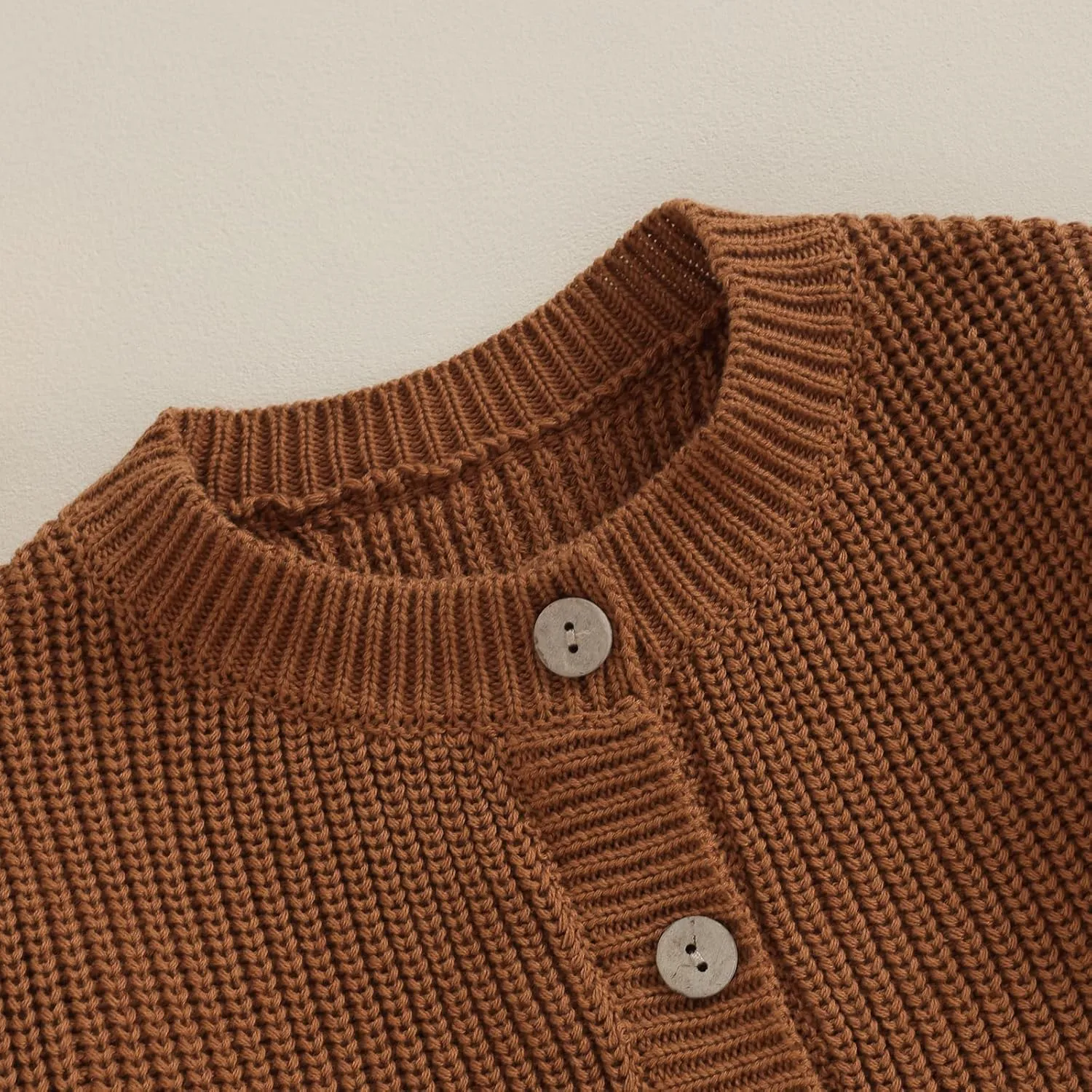 Newborn Baby Girl Boy Cute Long Sleeve Button Up Cardigan Toddler Knit Sweater Infant Fall Winter Clothes