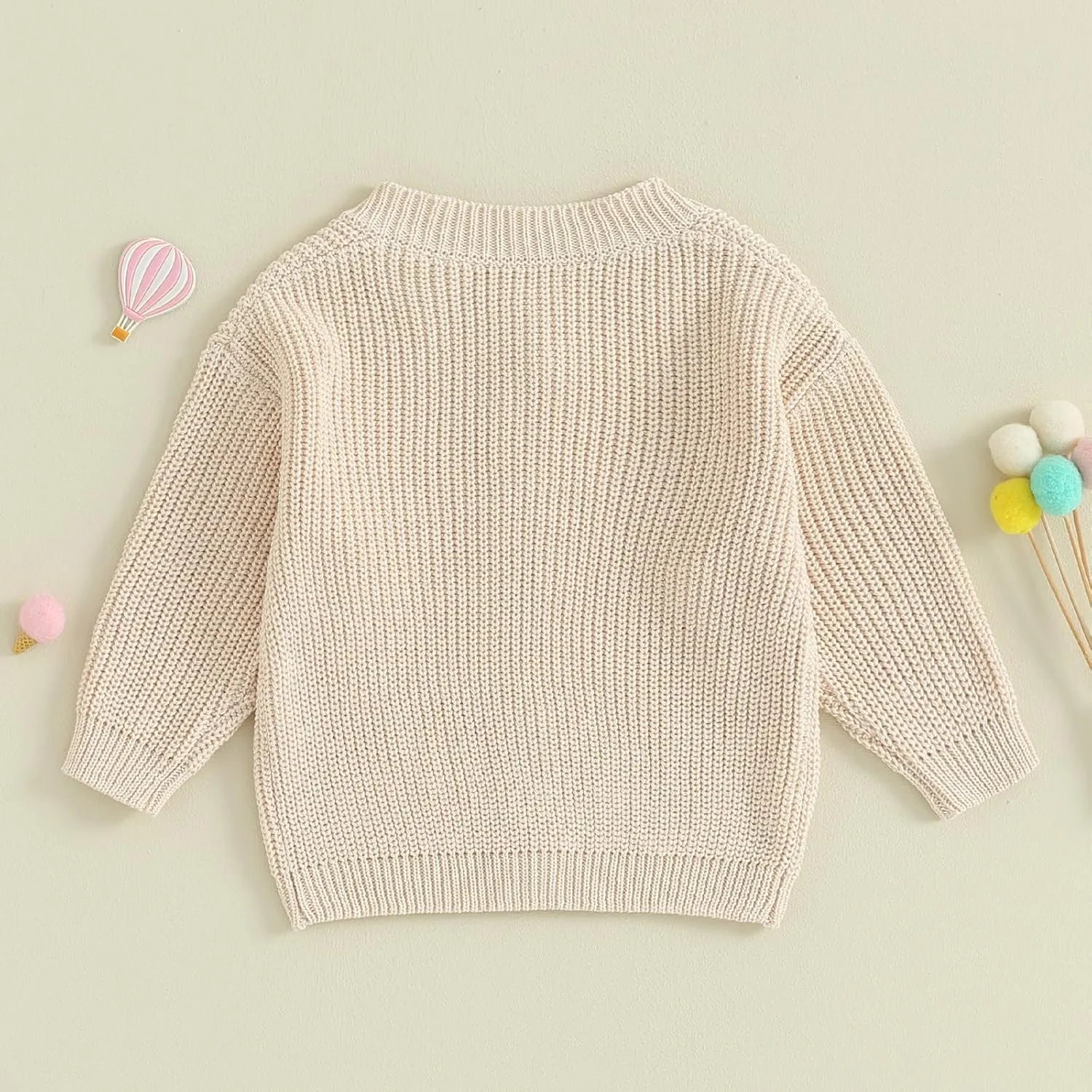 Newborn Baby Girl Boy Cute Long Sleeve Button Up Cardigan Toddler Knit Sweater Infant Fall Winter Clothes