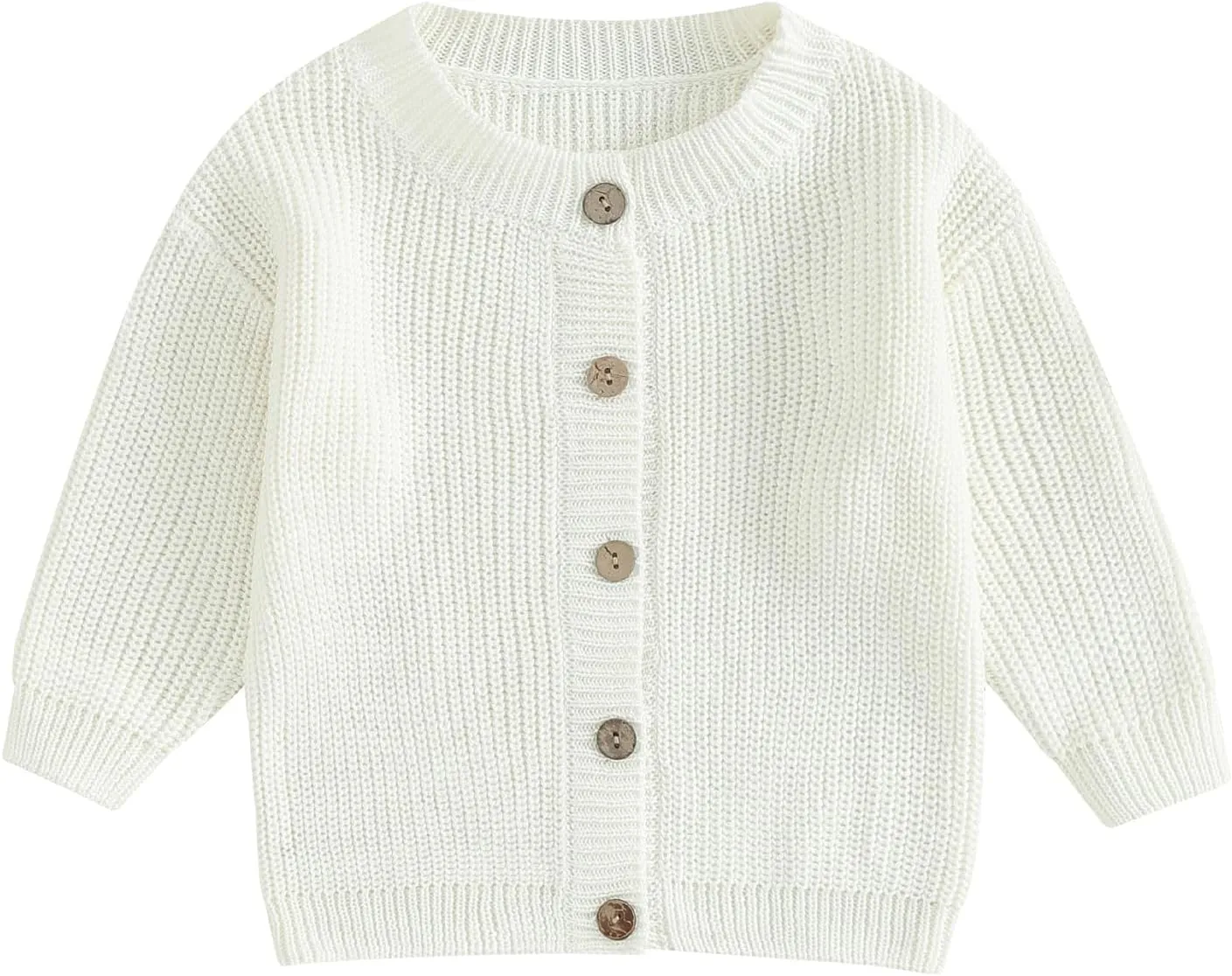 Newborn Baby Girl Boy Cute Long Sleeve Button Up Cardigan Toddler Knit Sweater Infant Fall Winter Clothes