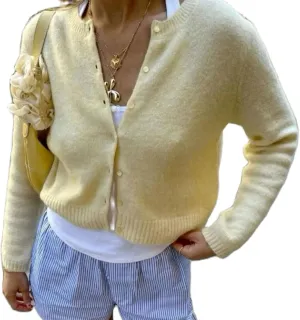 NUFIWI Women Y2k Knit Crop Cardigan Button Down Open Front Lightweight Shrug Sweater Long Sleeve Knitted Cropped Outwear