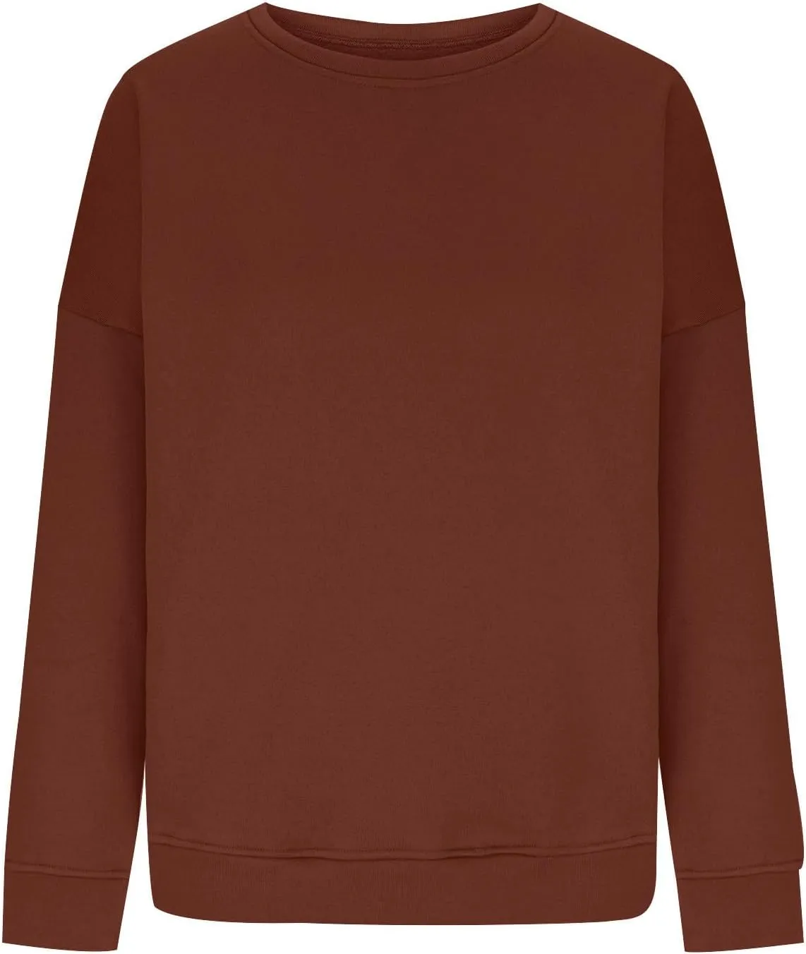 Oversized Crewneck Sweatshirt Women Fall Pullover Fleece Long Sleeve Shirts Teen Girls Cute Sweater Preppy Clothes