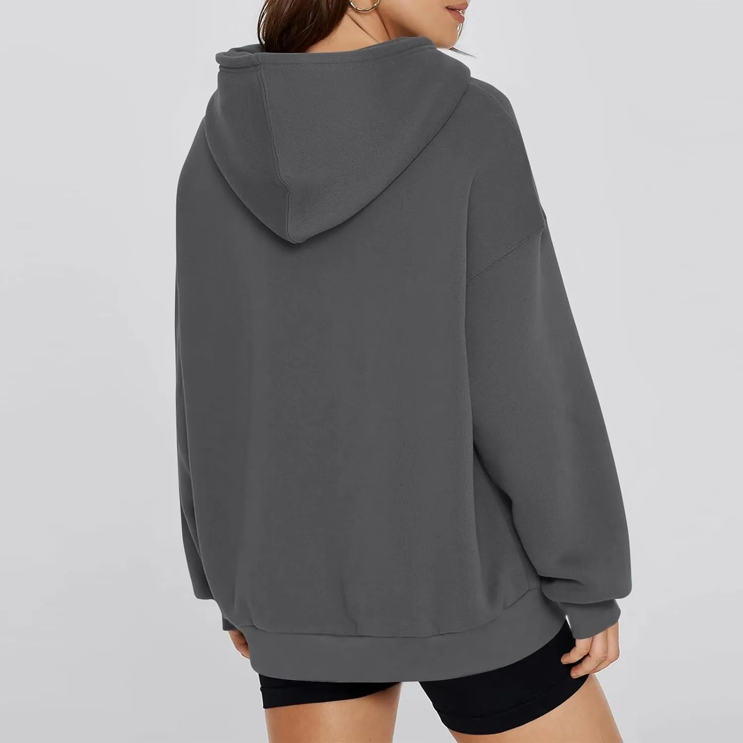 Oversized Essentials Hoodies for Women Loose Fit Fleece Sweatshirts with Pockets Long Sleeve Hooded Pullover