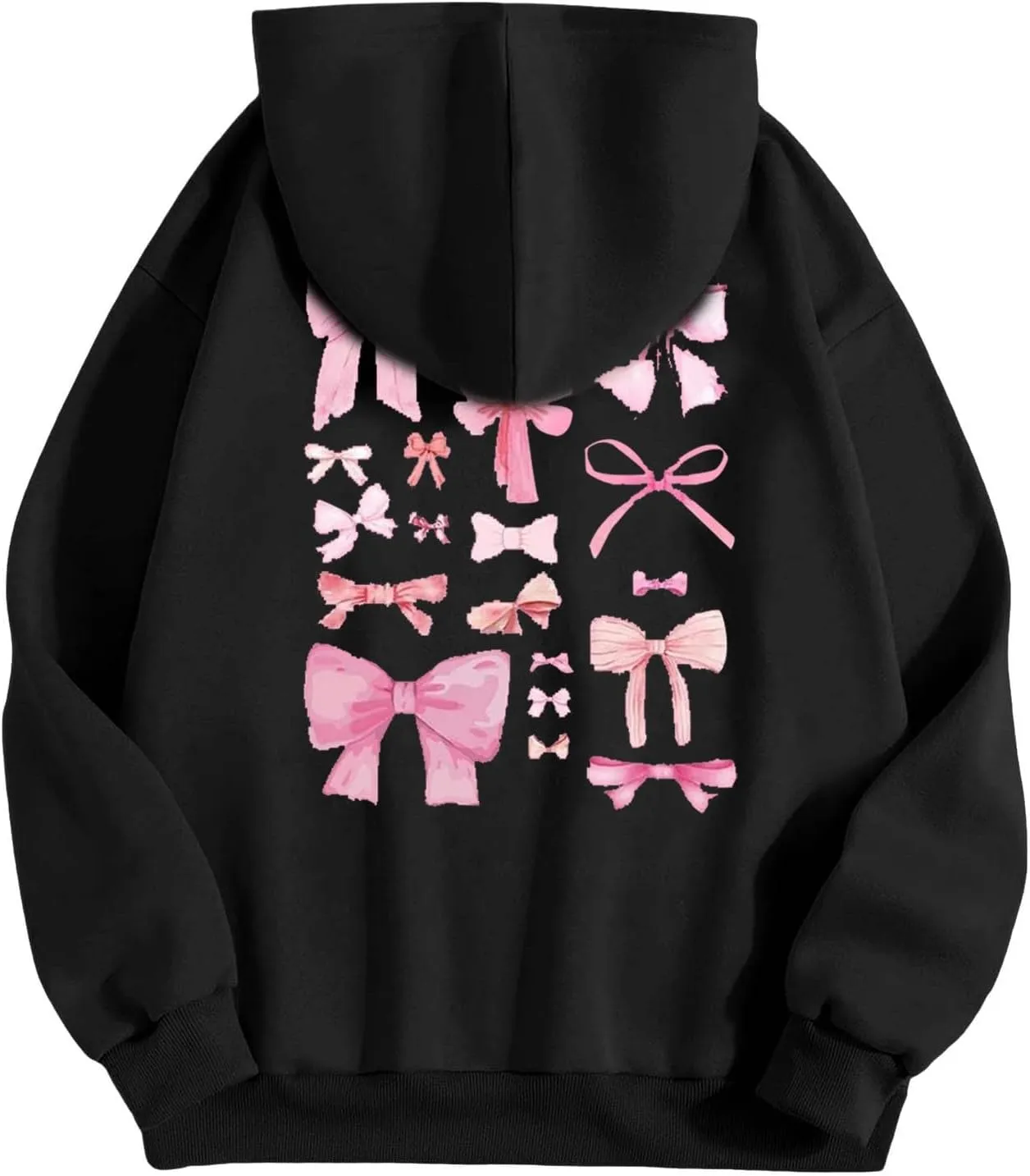 Oversized Hoodies for Women Plus Size Fall Long Sleeve Casual Print Preppy Hoodie Y2k Sweatshirts Teen Girls Clothes