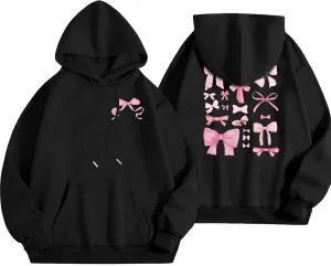 Oversized Hoodies for Women Plus Size Fall Long Sleeve Casual Print Preppy Hoodie Y2k Sweatshirts Teen Girls Clothes