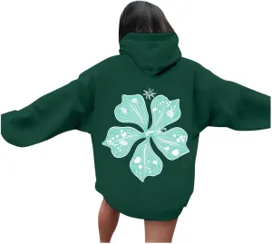Pink Puff Hoodie Graphic Hoodies For Teen Girls Cute Sweatshirt Oversized Pullover Long Sleeve Preppy Tops