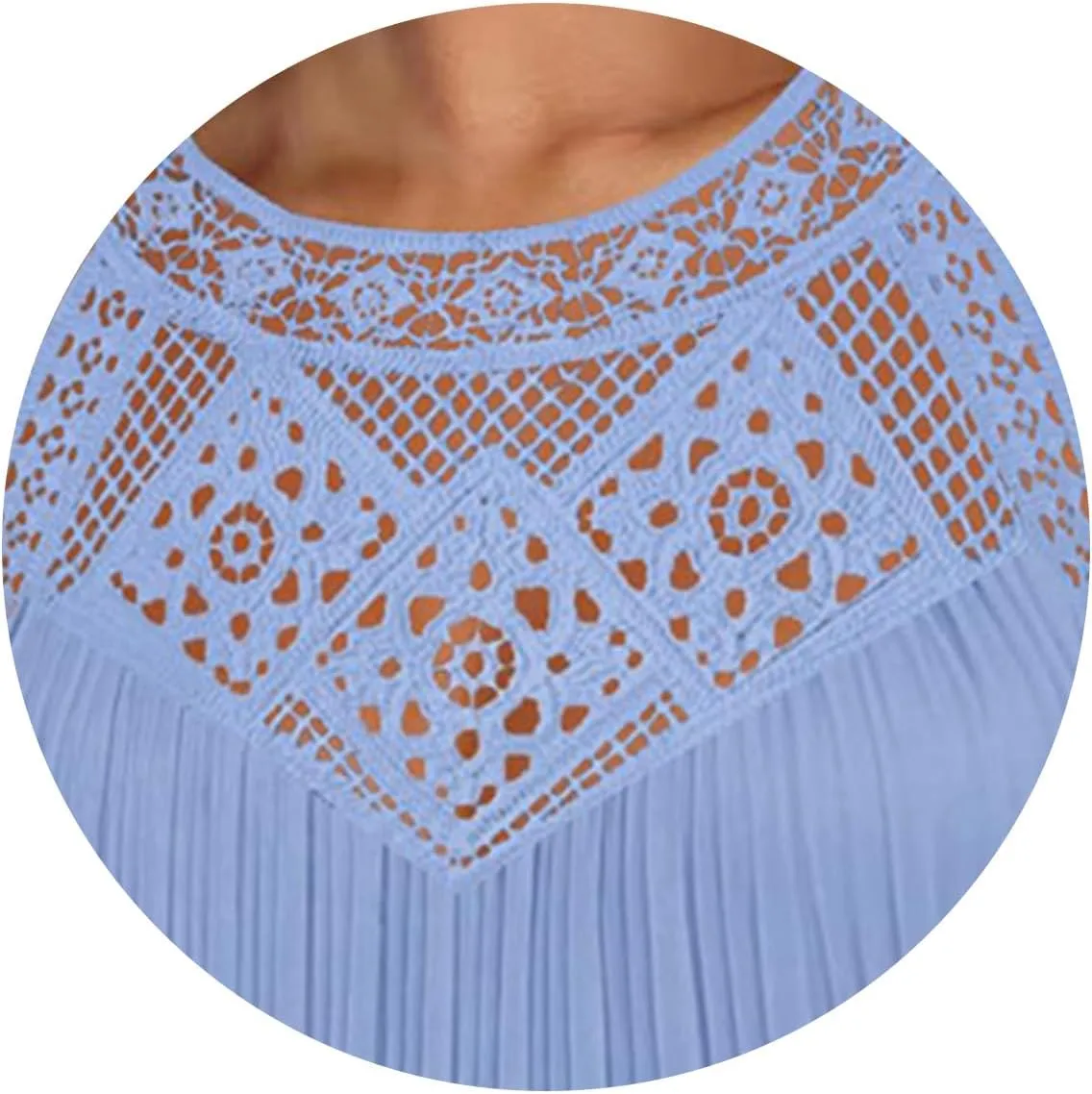 Plus Size Dresses for Curvy Women Boho Sleeveless Mini Dress A Line Ruffle Hem Loose Fit Dresses Summer Sundress