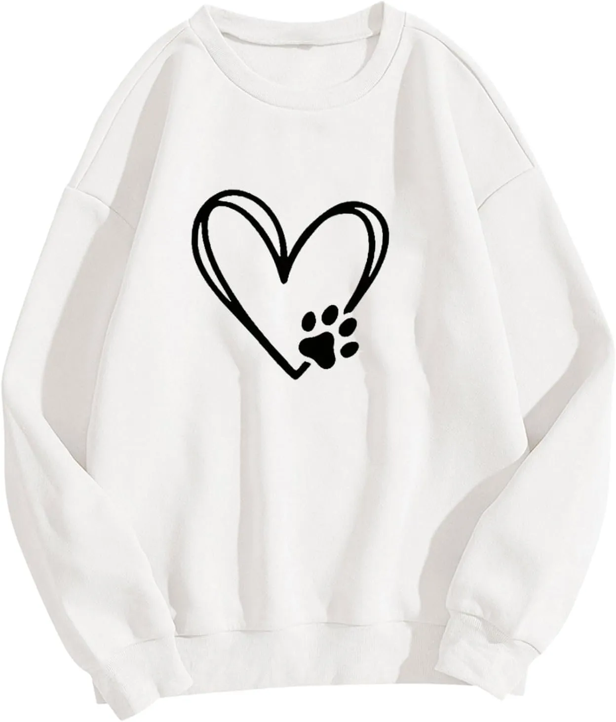 Preppy Graphic Hoodies for Teen Girls 2024 Fall Fashion Oversized Long Sleeve Crewneck Sweatshirts Women Clothes