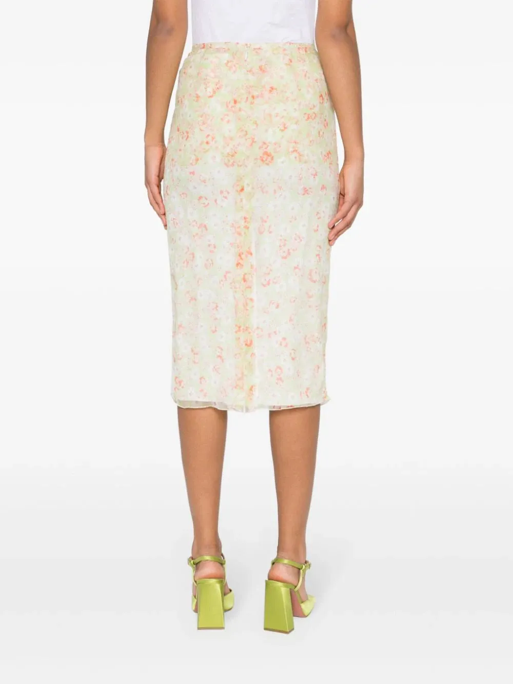 Printed Silk Skirt