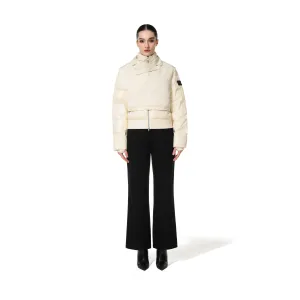 PUFFER JACKET WITH VEST - OFF WHITE
