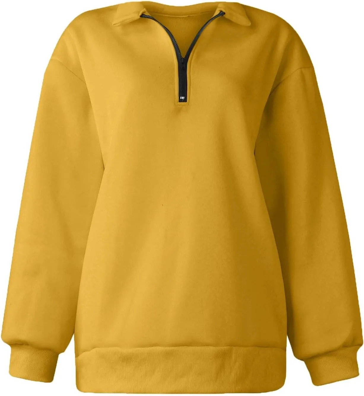Quarter Zip Pullover Women Fleece Lightweight Oversized Sweatshirt Preppy Cute Sweatshirts Hoodies with Zipper