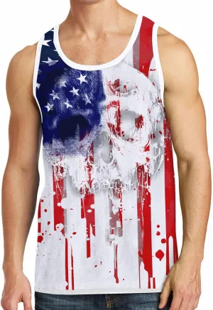 RAISEVERN Mens Tank Top Summer Sleeveless Shirts Beach Graphic Gym Running Undershirts Funny Workout Tees