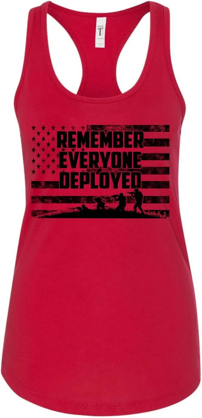 RED Friday US Military Shirt Remember Everyone Deployed Flag American Pride Men's T-Shirt
