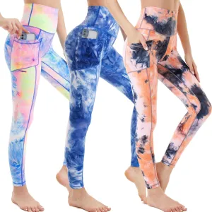 ROSA JUNIO High Waist Leggings with Pockets for Women, Stretch Workout Leggings Exercise Athletic Yoga Pants
