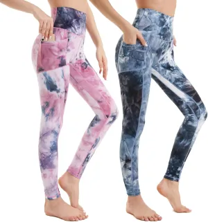 ROSA JUNIO High Waist Leggings with Pockets for Women, Stretch Workout Leggings Exercise Athletic Yoga Pants