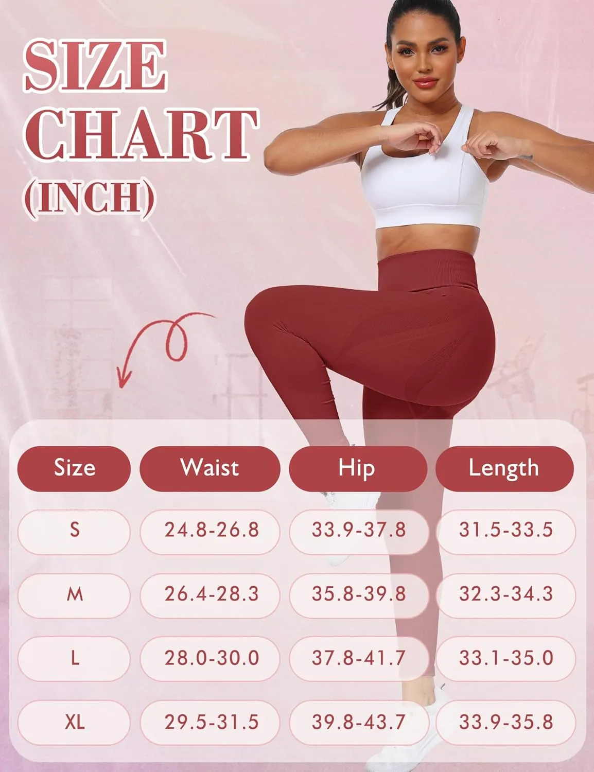 Scrunch Butt Lifting Leggings for Women Empower Seamless Workout Gym Leggings High Waist Tummy Control Yoga Pants