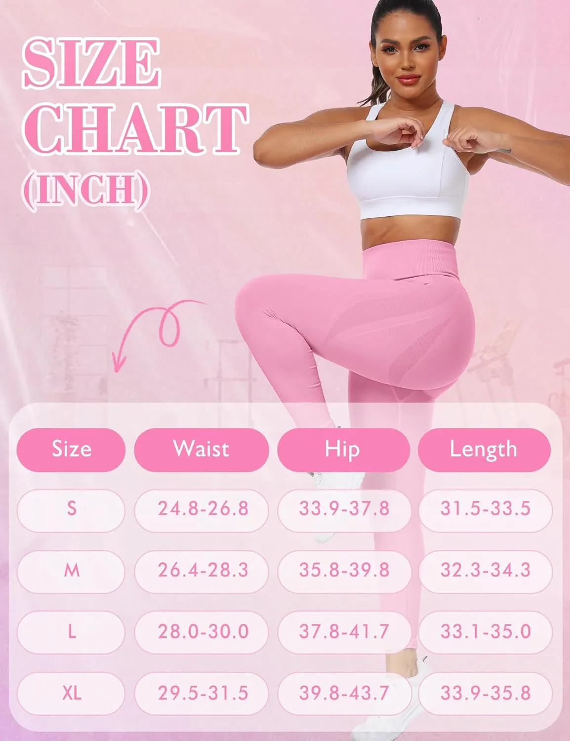 Scrunch Butt Lifting Leggings for Women Empower Seamless Workout Gym Leggings High Waist Tummy Control Yoga Pants