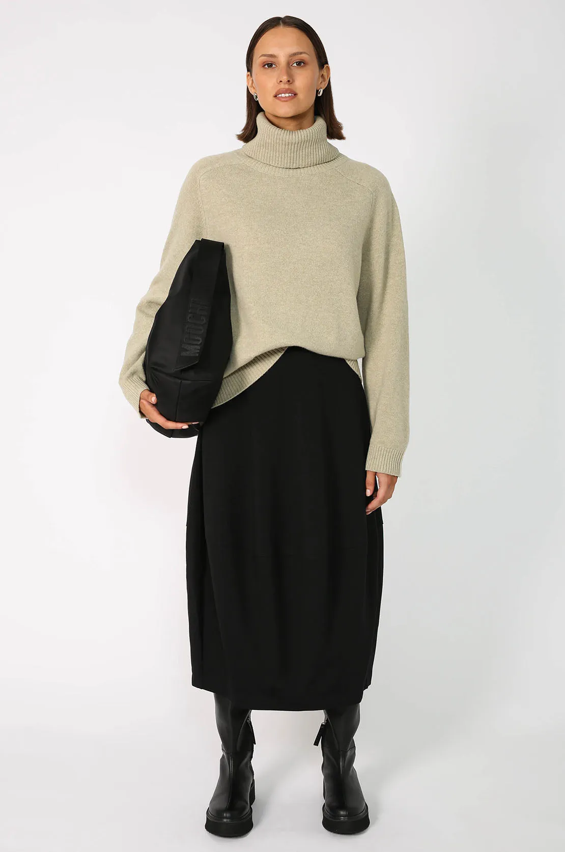 serving polo sweater / clary sage marled
