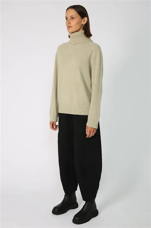 serving polo sweater / clary sage marled