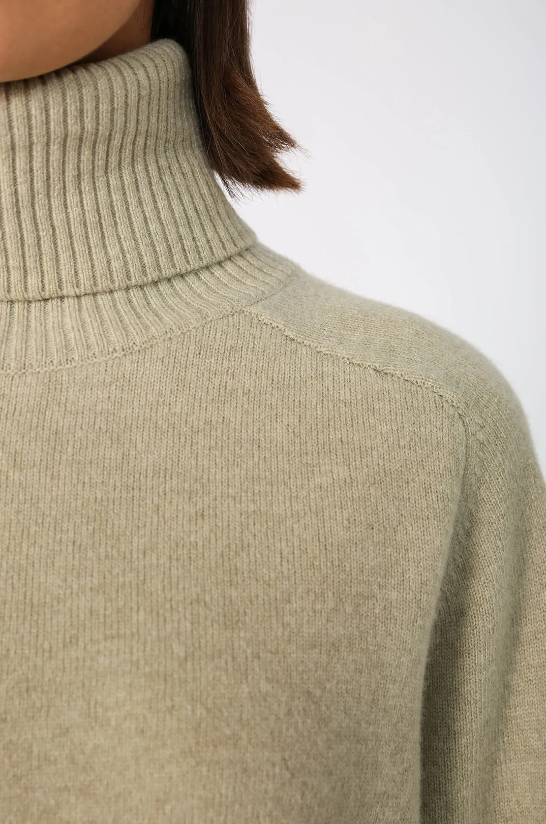 serving polo sweater / clary sage marled