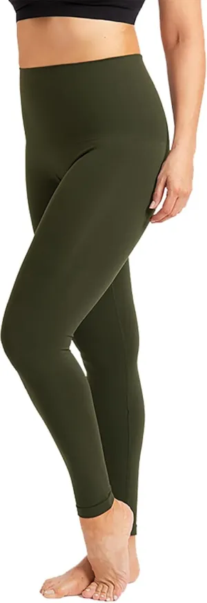 SHAPERMINT Comfort Mid-Waist Shaping Leggings for Women - Leggings for Women Tummy Control, Thick Non-See-Through