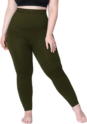 SHAPERMINT Leggings for Women Tummy Control - High Waisted Shapewear Leggings, Womens Plus Size, Thick Non-See-Through