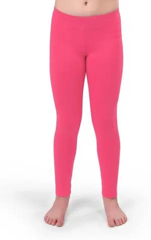 Silky Toes Girls Leggings Basic School Premium Cotton Footless Leggings for Toddler, Little Kid to Teen Girl