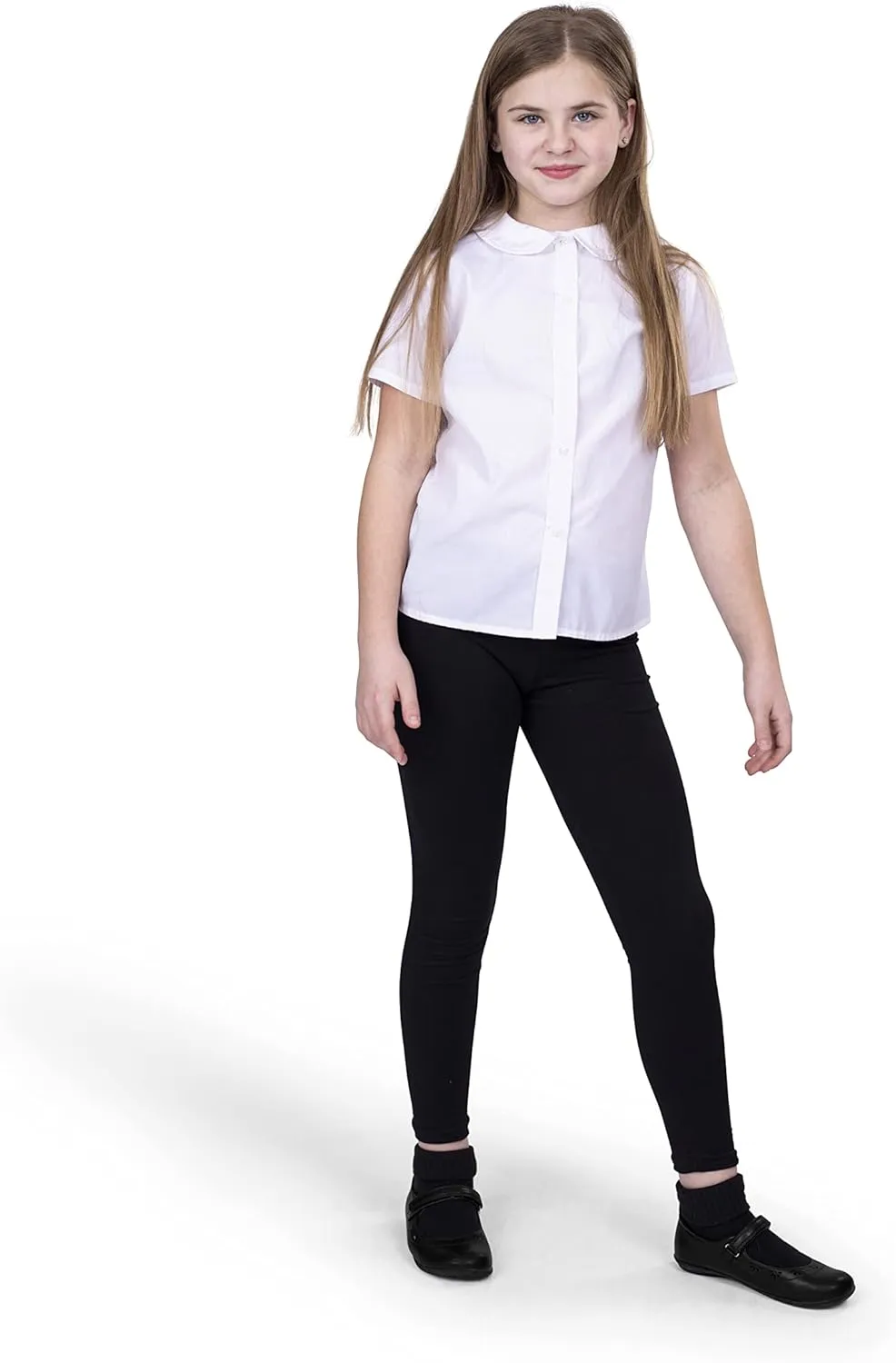 Silky Toes Girls Leggings Basic School Premium Cotton Footless Leggings for Toddler, Little Kid to Teen Girl