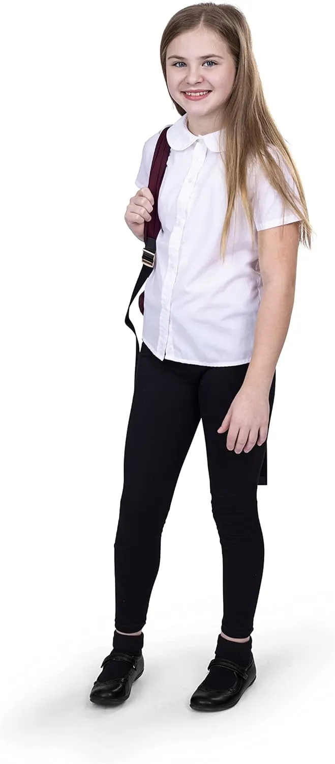Silky Toes Girls Leggings Basic School Premium Cotton Footless Leggings for Toddler, Little Kid to Teen Girl