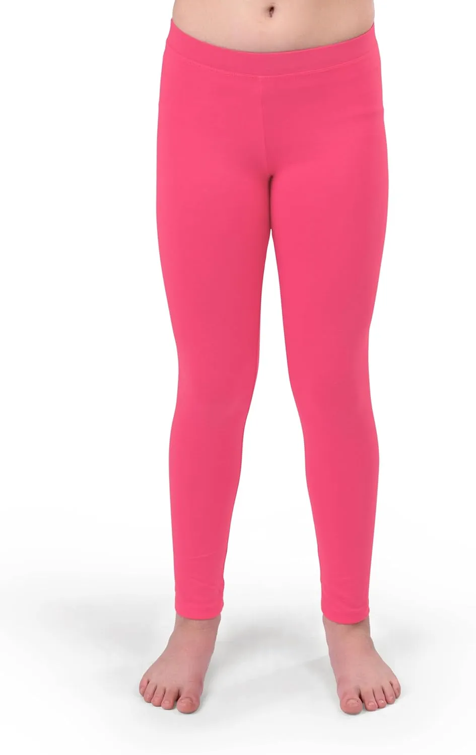 Silky Toes Girls Leggings Basic School Premium Cotton Footless Leggings for Toddler, Little Kid to Teen Girl