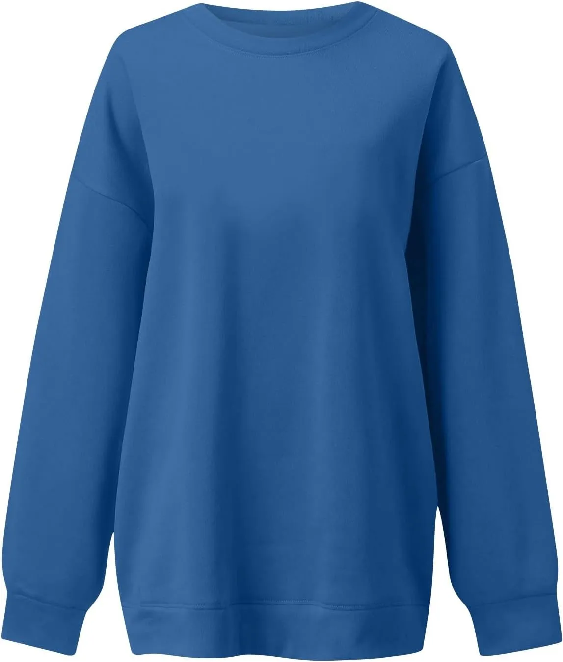 slqdgmryz Crewneck Sweatshirts Women Oversized Fleece Preppy Sweatshirt Loose Fit Plain Y2K Hoodie Winter Sweaters Pullover