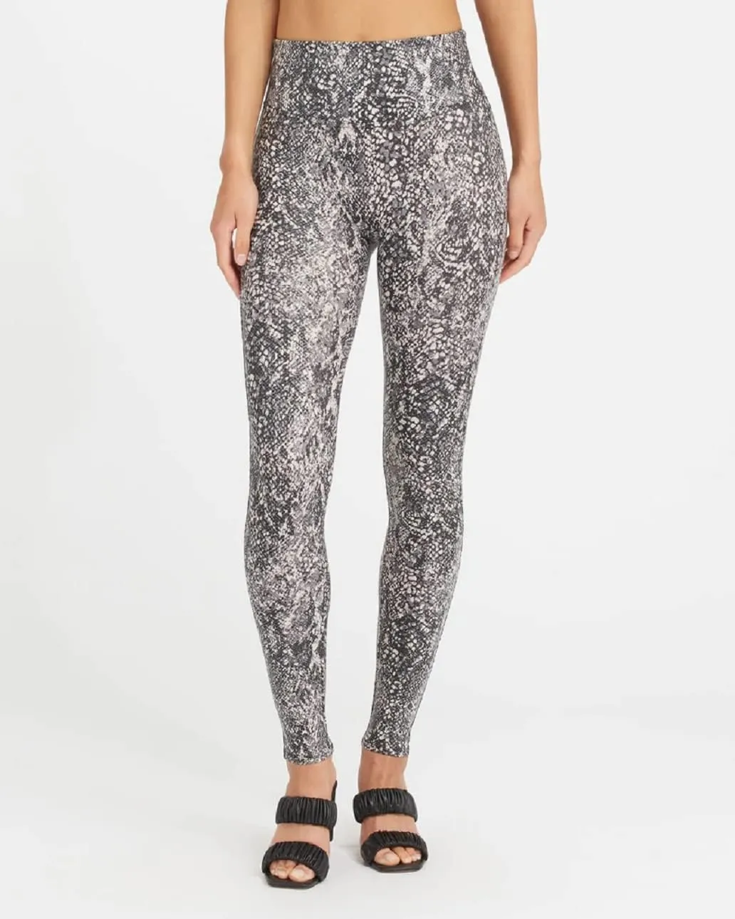SPANX Faux Leather Snake Shine Leggings