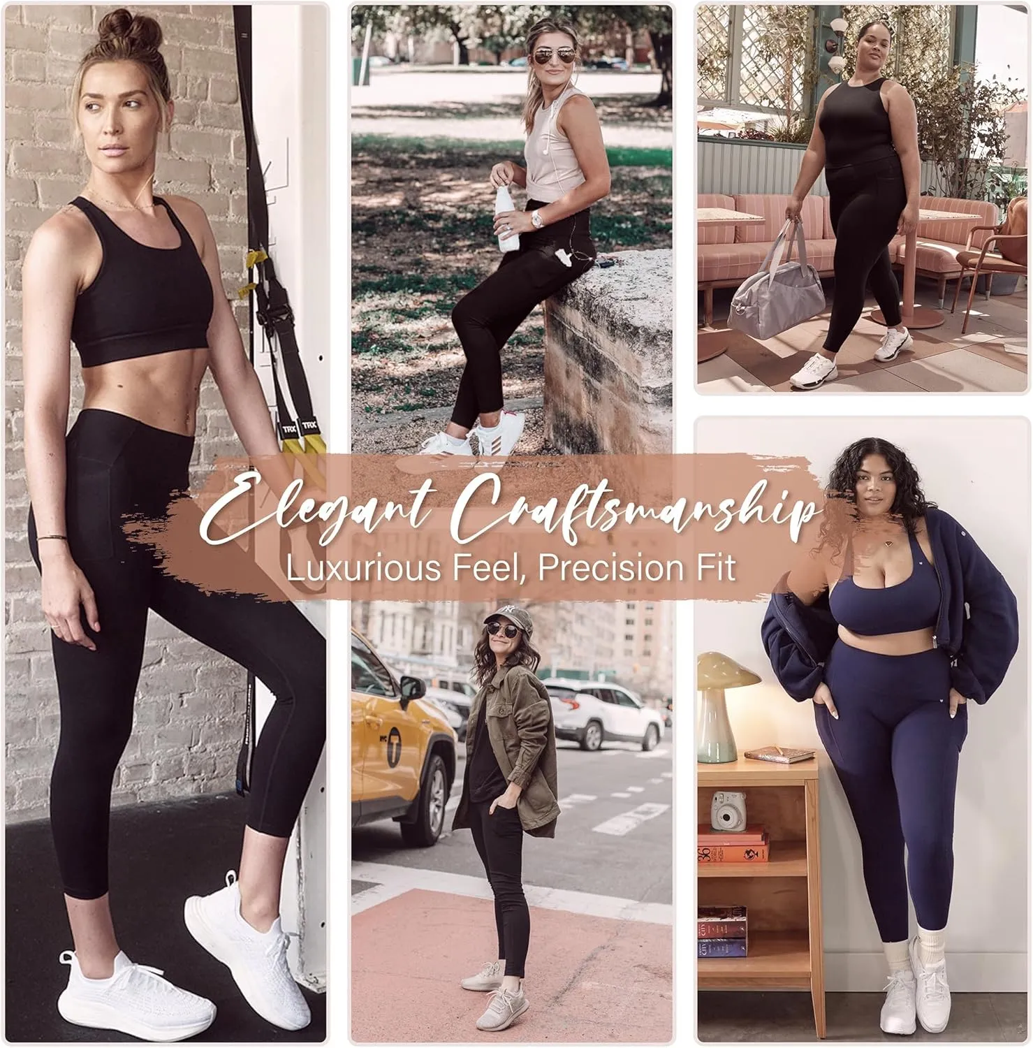 SUNCLOVE High Waisted Leggings for Women Tummy Control Buttery Soft Yoga Pants Womens Gym Workout Running Leggings