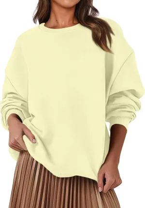 Sweatshirt for Women Fleece Tunic Pullover Plus Size Crewneck Sweatshirts Oversized Hoodies Warm Sweaters