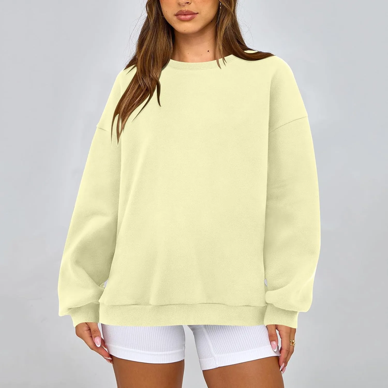 Sweatshirt for Women Fleece Tunic Pullover Plus Size Crewneck Sweatshirts Oversized Hoodies Warm Sweaters