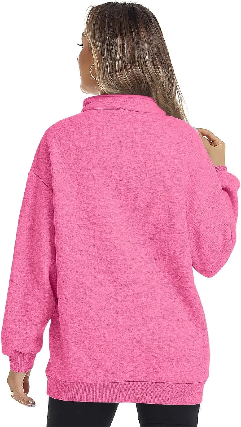 Sweatshirts For Women Long Sleeve Pullover Oversized Solid Color Hoodies Fleece Sweaters Fall Outfits Fashion Y2K Clothes