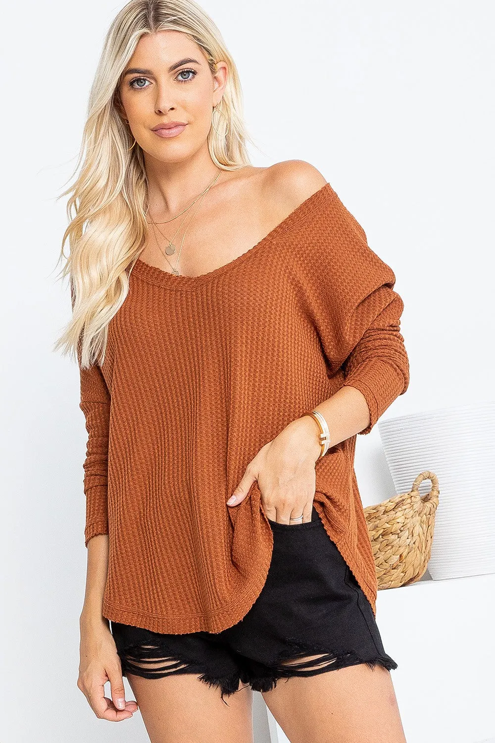 Thermal V-Neck Top