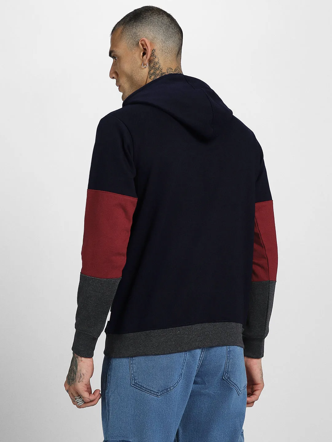 Tiger League Maroon Pocket Graphic Printed  Hoodie