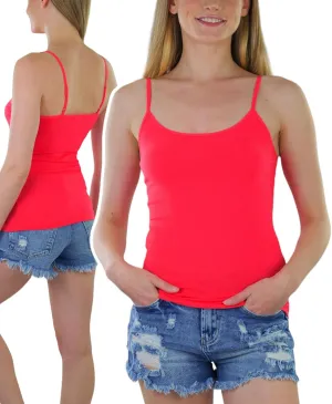ToBeInStyle Women's Adjustable Spaghetti Strap Cropped Cami Tank