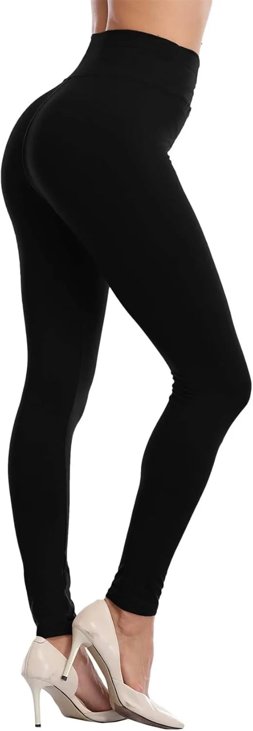 VOGUEMAX Womens Ankle Length Leggings Buttery Soft High Waisted Stretch Basic Solid Full Length Leggings Pants