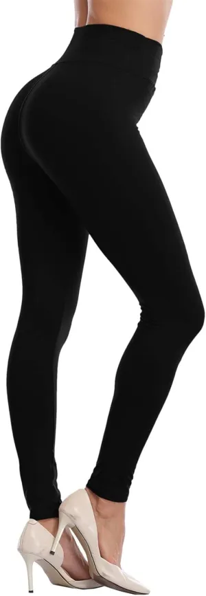 VOGUEMAX Womens Ankle Length Leggings Buttery Soft High Waisted Stretch Basic Solid Full Length Leggings Pants