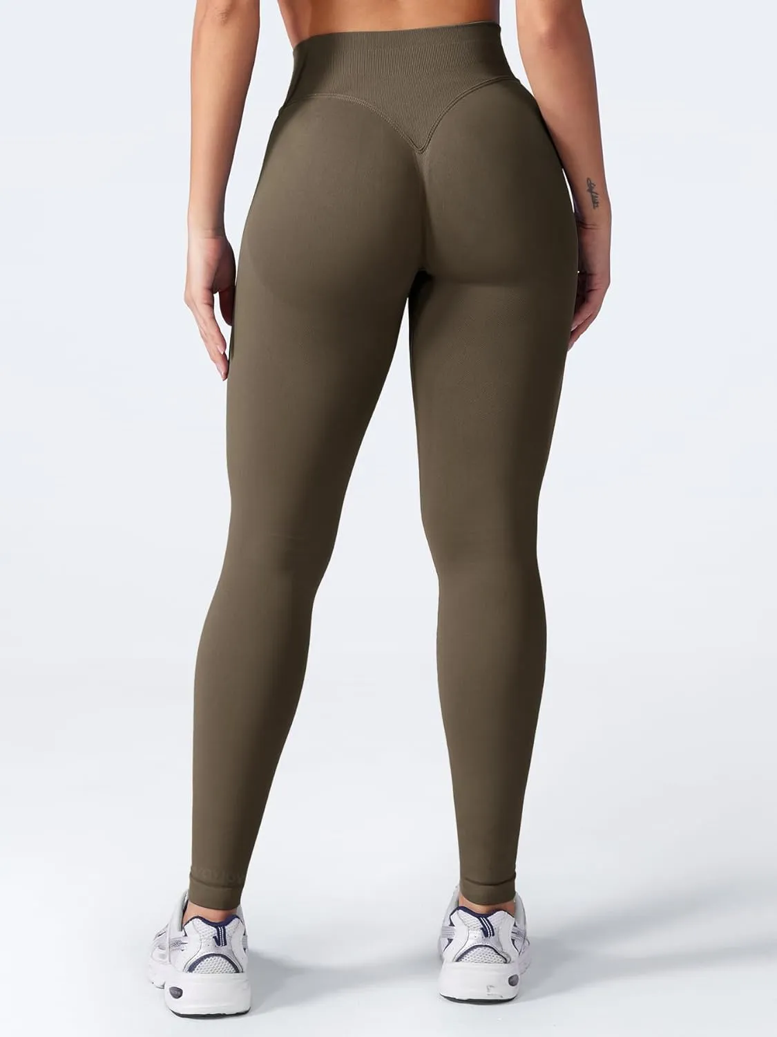 VOYJOY Women Seamless Impact Leggings Scrunch Workout Leggings Medium Waist Tummy Control Butt Lifting Gym Yoga Pants