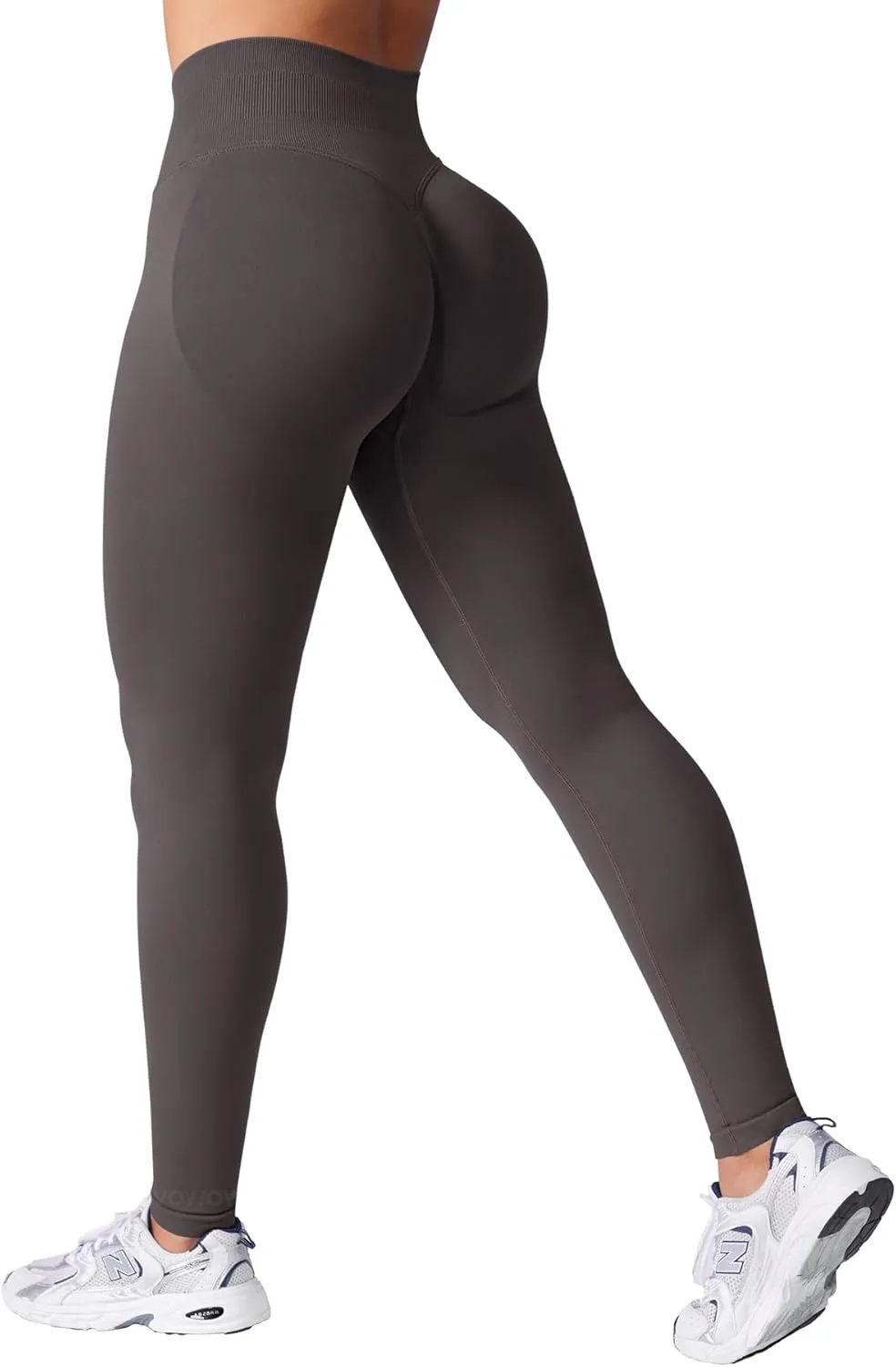 VOYJOY Women Seamless Impact Leggings Scrunch Workout Leggings Medium Waist Tummy Control Butt Lifting Gym Yoga Pants