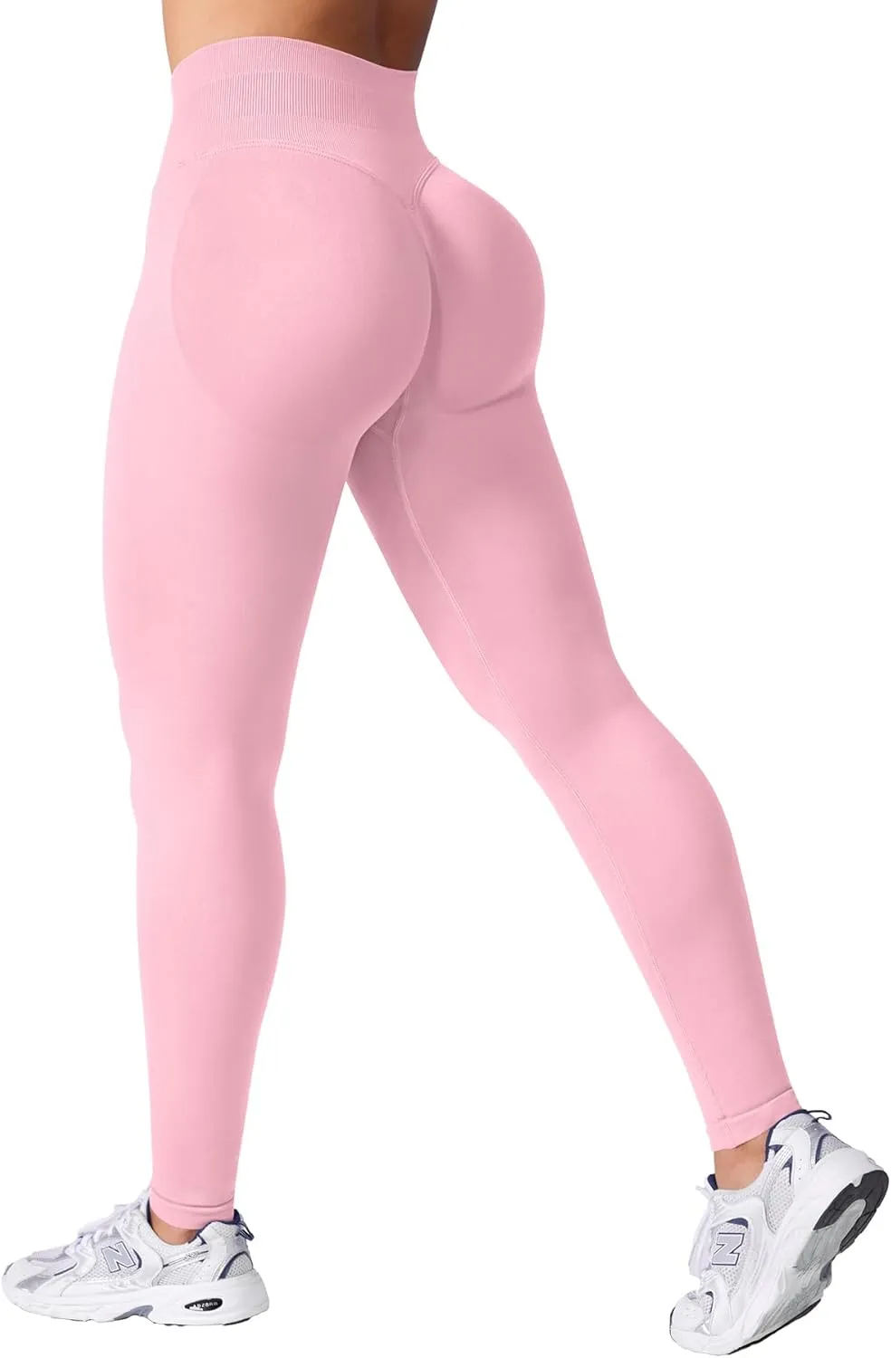 VOYJOY Women Seamless Impact Leggings Scrunch Workout Leggings Medium Waist Tummy Control Butt Lifting Gym Yoga Pants