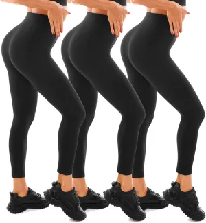 Walifrey High Waisted Leggings for Women 3 Packs, Buttery Soft Womens Leggings for Gym Yoga Workout