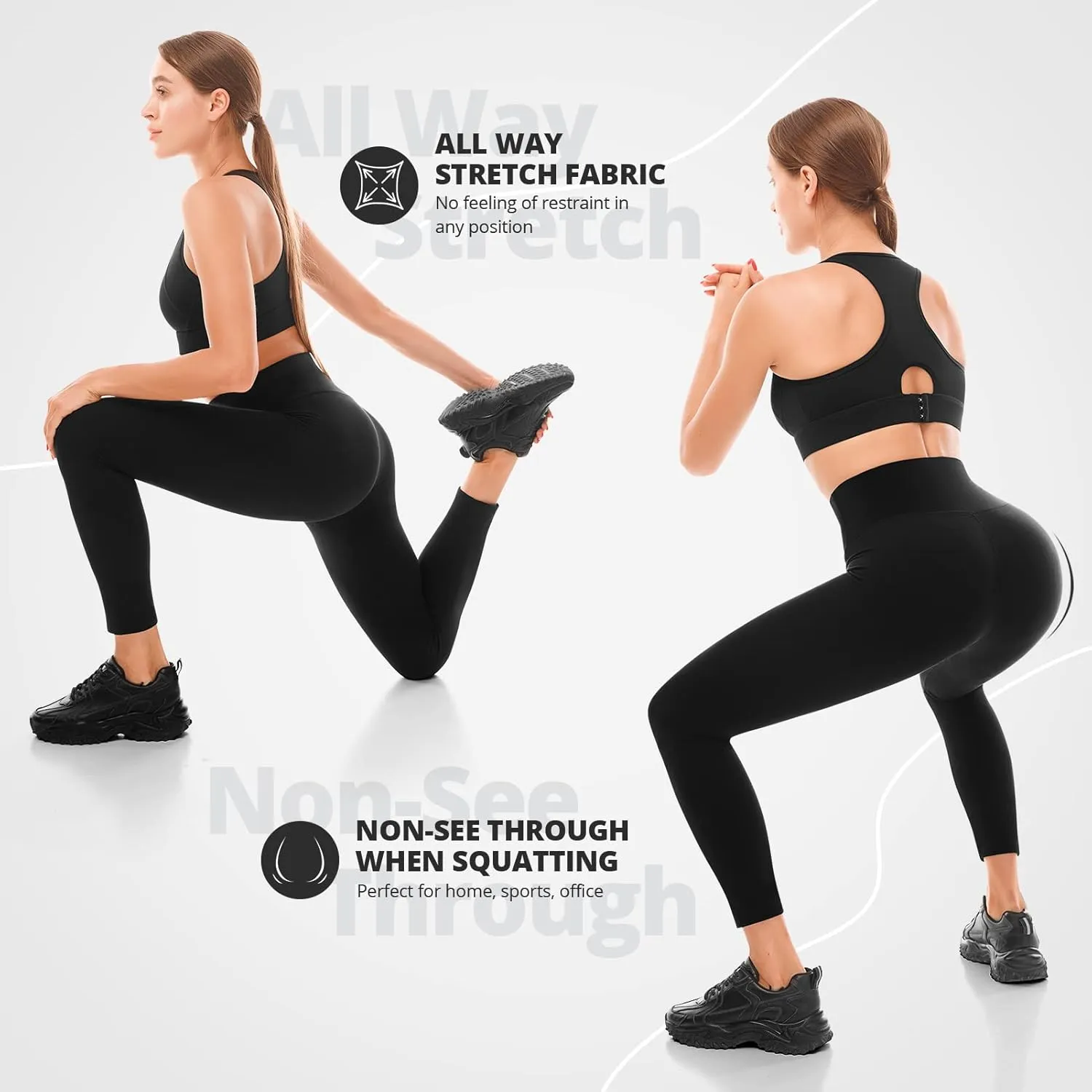Walifrey High Waisted Leggings for Women 3 Packs, Buttery Soft Womens Leggings for Gym Yoga Workout